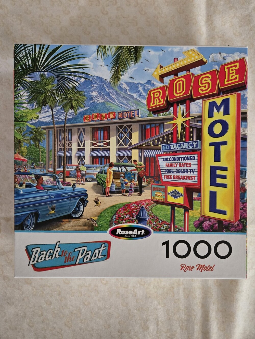 RoseArt Back To The Past Rose Motel 1000 Piece Puzzle